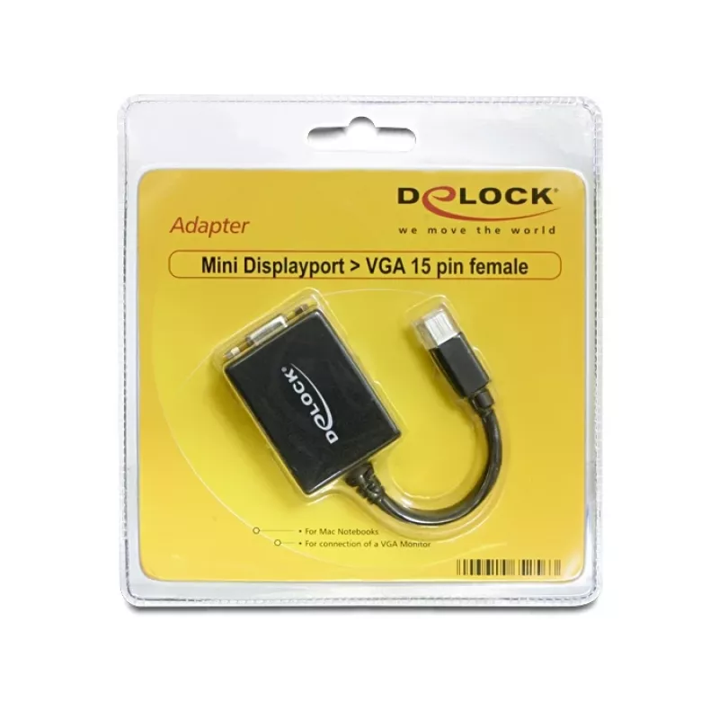 Video kaabli adapter DeLOCK 65256 Mini DisplayPort VGA-le