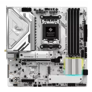 Emaplaat ASRock B850M Steel Legend WiFi — AMD B850, Socket AM5, microATX, DDR5, 4 DIMM, Wi‑Fi 7, 2.5Gb LAN