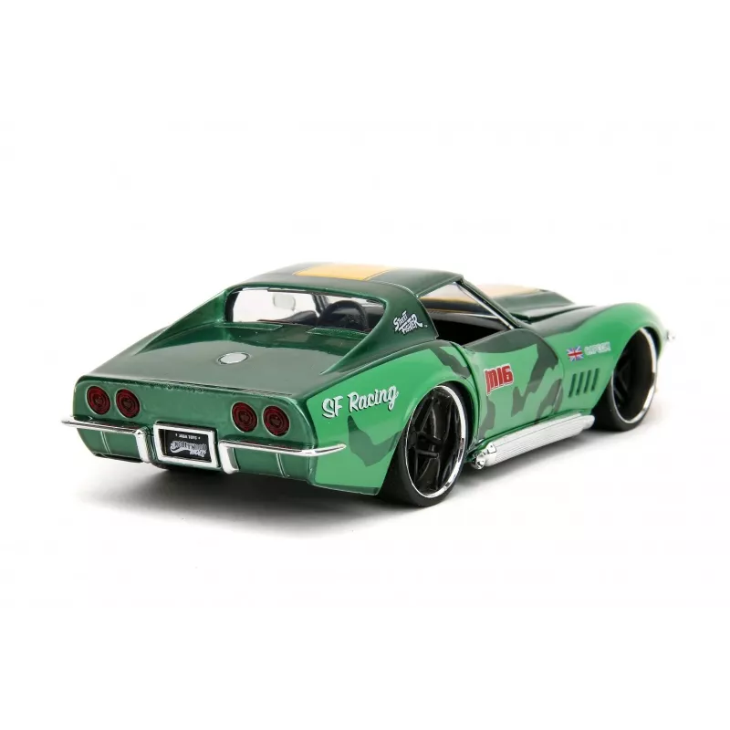 Car Jada Toys Street Fighter 1969 Chevrolet 1:24 Metallist Roheline