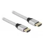 HDMI-kaabel DeLOCK ülikiire 48 Gbps 8K 60 Hz hõbedane 1 m