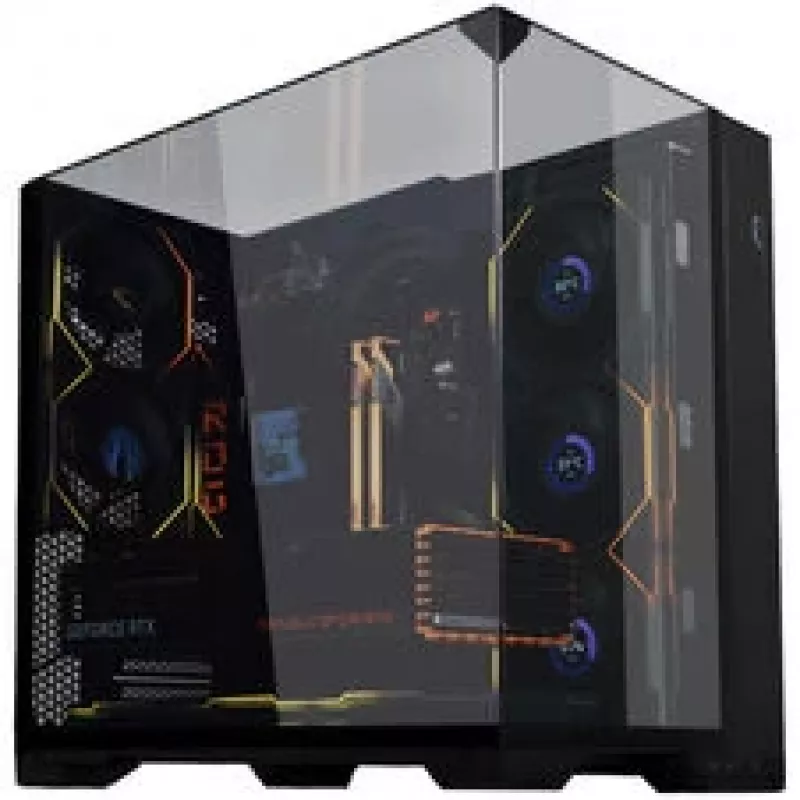 Lian Li O11 Vision Compact PC-Enclosure Bundle + 3x UNI FAN SL-INF 120 Reverse Blade Fan - must