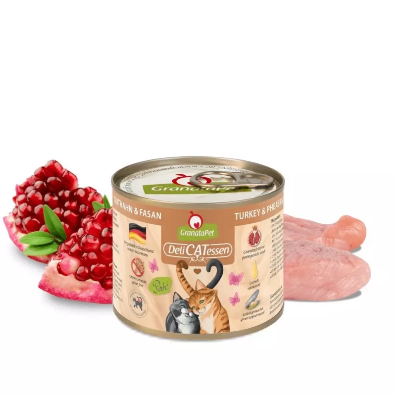 Märg kassitoit Fox4Pets GRANATAPET DeliCATessen kalkun ja faasan, 200 g, täisväärtuslik märgtoit, 80% niiskust