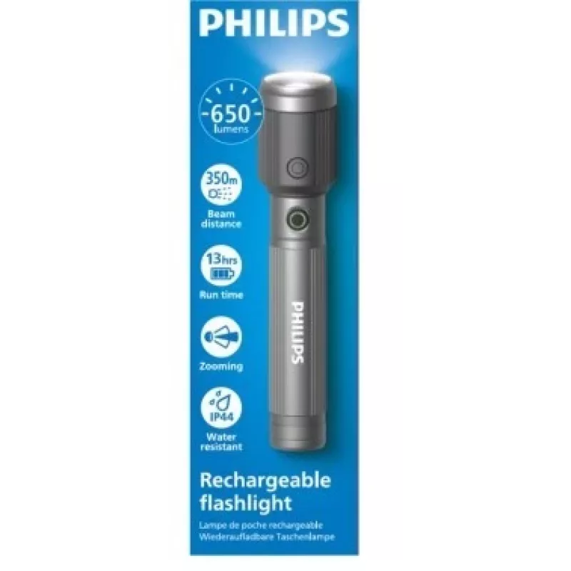 Taskulamp Philips laetav USB-C 650 lm, 2000 mAh