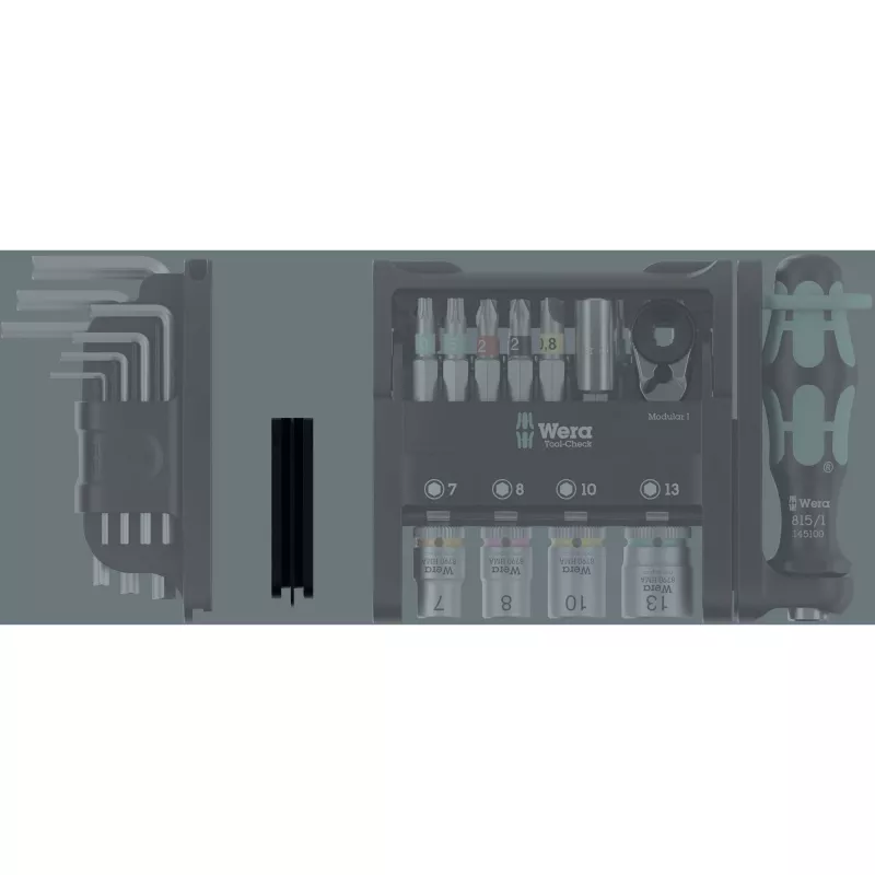 Adapter Wera Tool-Check Modular 10.5 x 47.0 x 16.5 Tool-Check komplektidele