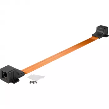 Aknaläbiviik üliõhuke, RJ45, kaabel must/vask, 30 cm