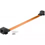 Aknaläbiviik üliõhuke, RJ45, kaabel must/vask, 30 cm