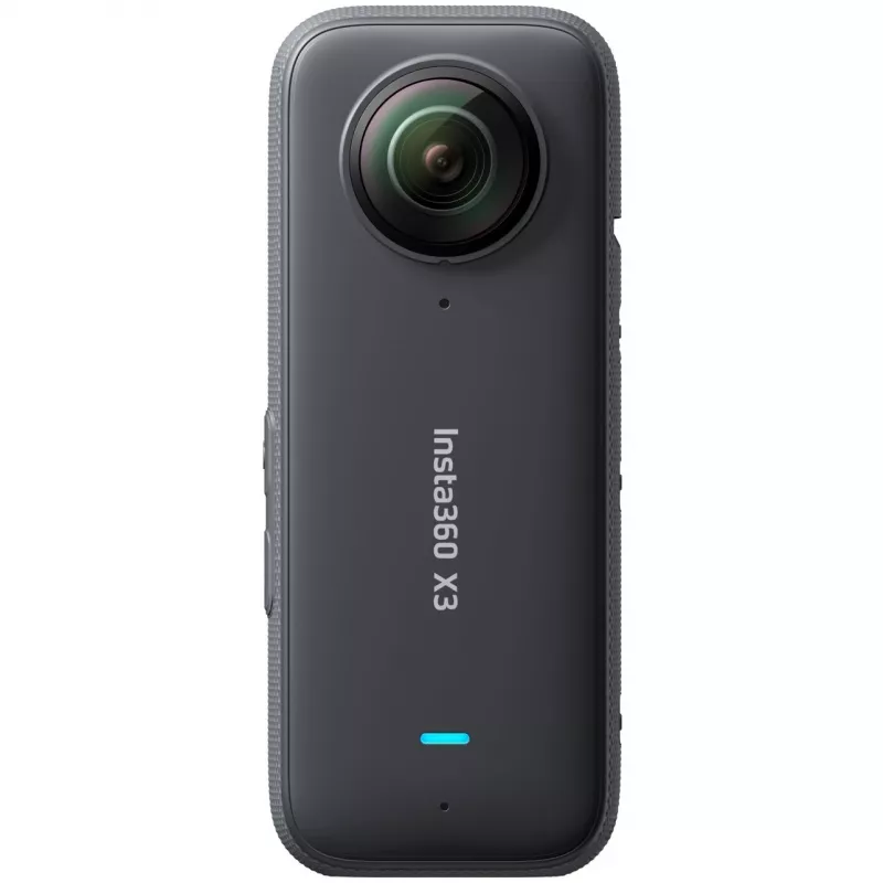 Action camera Insta360 X3 — 72 MP, 5K Ultra HD (5760×2880), 100 fps, CMOS, Wi‑Fi, sisseehitatud ekraan, MicroSD, 0,508 kg, must