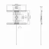 Sbox PLB-1246F Fikseeritud lameekraaniga LED-teleri seinakinnitus 37-70 50kg