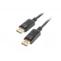 DisplayPort-kaabel LANBERG CA-DPDP-10CC-0005-BK 0,5 m, DisplayPort–DisplayPort, must