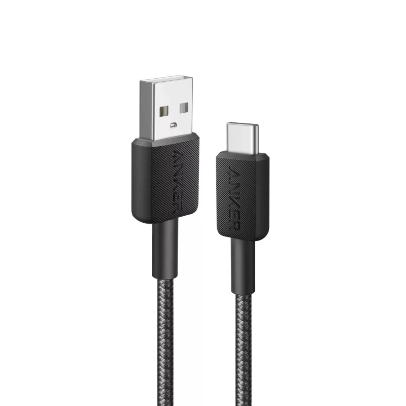 Anker Innovations 322 USB-A–USB-C kaabel nailonist 1,8 m must – kaabel – digitaalne/andmed