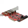 PCI Express x4 kaart DeLOCK 90492 USB USB-C USB Type-A