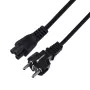 Toitekaabel SAVIO CL-67 1,2 m H03VV-F 3×0,75 mm² IEC C kuni CEE7/7 must