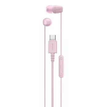 Sony IER-EX15C kõrvasisesed peakomplekti juhtmega kõned/muusika USB USB-C roosa