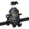 Passiivne hoidik UleFone Armor Mount Pro mobiiltelefonidele — kronsteinikinnitus, jalgrattale ja motorollerile, must