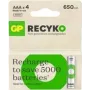 Laetav aku GP ReCyko Micro AAA 650 mAh 1,2 V