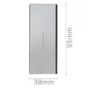 Alumiiniumkorpus QOLTEC 51833 M.2 SSD-le, SATA USB 3.0-le, toetab kuni 2TB