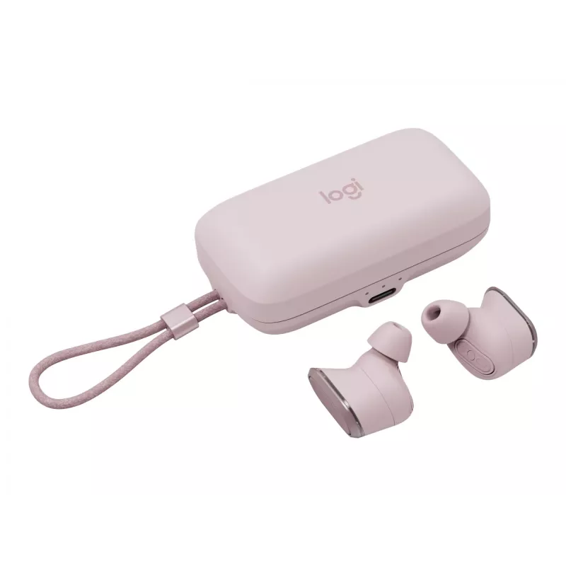 Logitech Zone True Wireless, kõrvasisesed kõrvaklapid, ANC, Roosa, roosa, kõrvasisene, Bluetooth, 985-001090