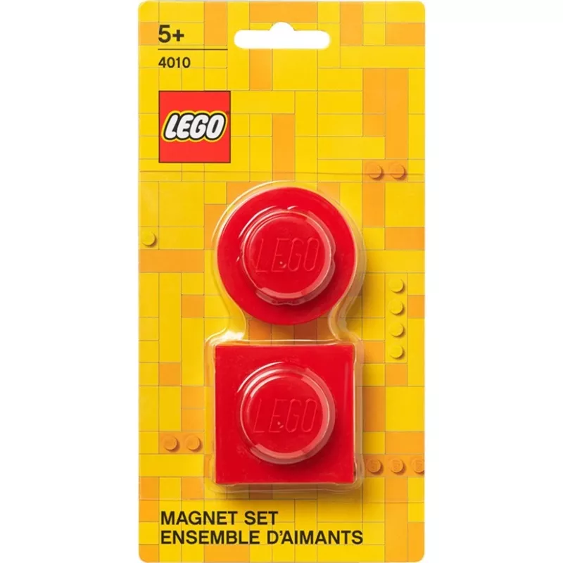 Magnet set by room copenhagen, mudel 40101730 (punane) — dekoratiivsed LEGO-stiilis magnetid