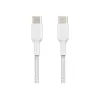 Belkin BOOST CHARGE - USB-kaabel - 24 kontaktiga USB-C (M) 24 kontaktiga USB-C (M) - USB 2.0 - 2 m - Valge