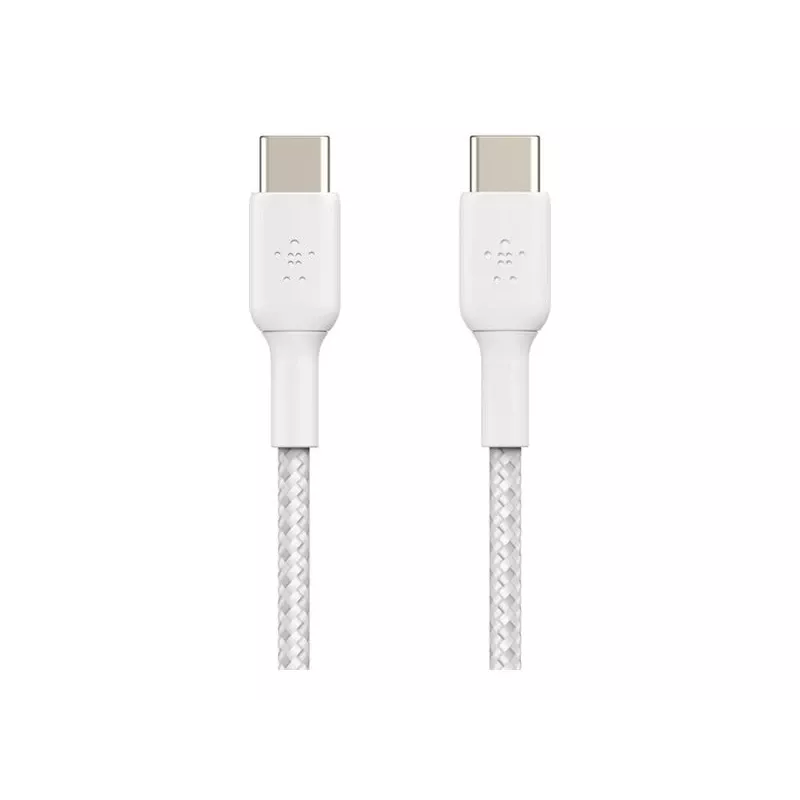 Belkin BOOST CHARGE - USB-kaabel - 24 kontaktiga USB-C (M) 24 kontaktiga USB-C (M) - USB 2.0 - 2 m - Valge