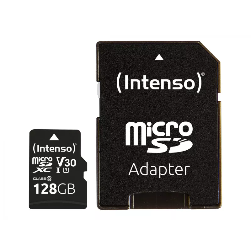 MÄLUKAART MICRO SDXC 128GB C10/W/ADAPTER 3433491 INTENSO