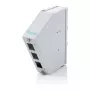 DIN-liistule paigaldatav kiudoptiline jätkujaotur DIGITUS DN-96893 — nurga all, 6 SC DX / LC Quad, alumiinium, hall