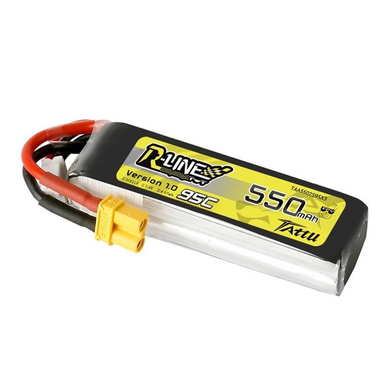 Aku Tattu R-Line 550mAh 7,4V 95C 2S1P XT30