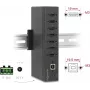 USB-jaotur DELOCK 60687 — 7× USB 2.0 tüüp-A porti 15 kV ESD kaitsega