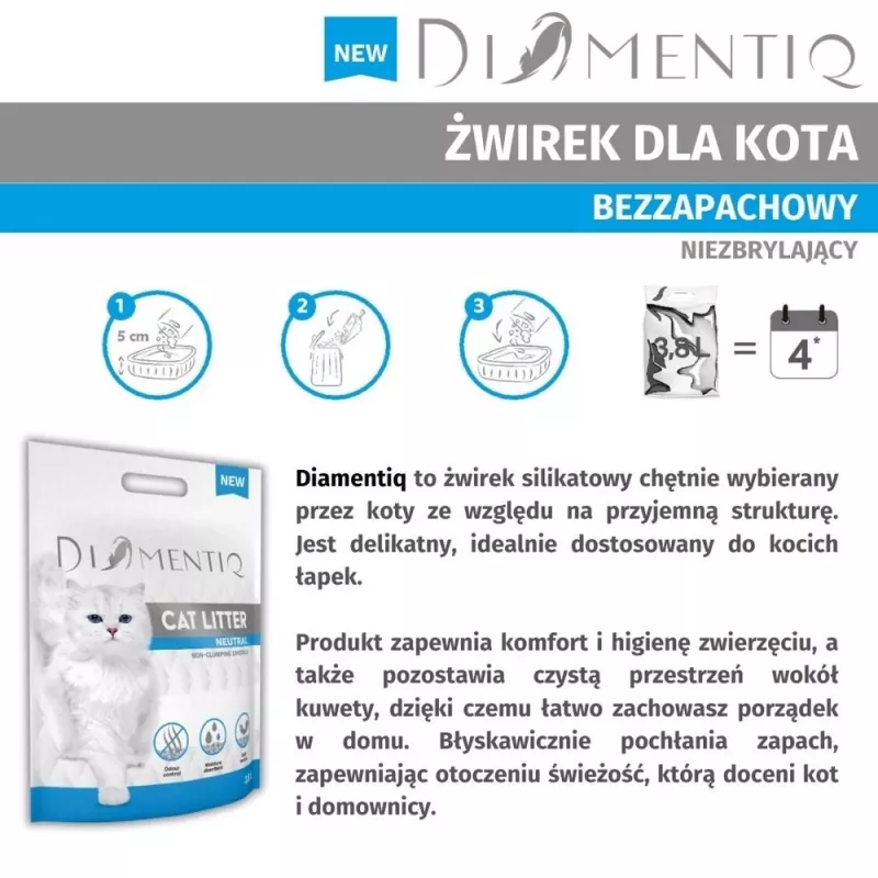 Kassiliiv DIAMENTIQ Neutral klompuvad silikoongraanulid 30 L — lõhnatu, 1–6 mm