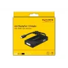 Adapter DeLOCK Mini DisplayPort 1.2 VGA-le HDMI-le DVI-le Audio 4K passiivne must
