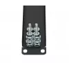 Rack blanking panel Extralink Front Blank Panel 1U 19 inch Must, terasest korpus