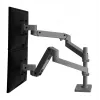 Ergotron LX Pro - Kinnituskomplekt (kahe käega) - 2 LCD-ekraanile - perforatsiooniplaadile kinnitamiseks - Alumiinium - Tumehall - Ekraani suurus: kuni 61 cm (kuni 24 tolli)