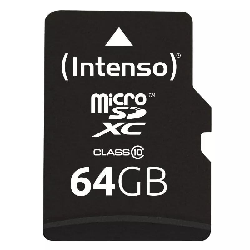 MicroSD-kaart Intenso 64GB MicroSDXC Class 10