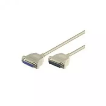 Wentronic Goobay ühenduskaabel D-SUB, hall, 1,8 m - D-SUB/IEEE 1284-pistik (25-kontaktiline) > D-SUB/IEEE 1284-pesa (25-kontaktiline) (50541)