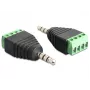 Kaablisuguvaheti DeLOCK 65453 3.5mm 4kontaktiline Must Roheline