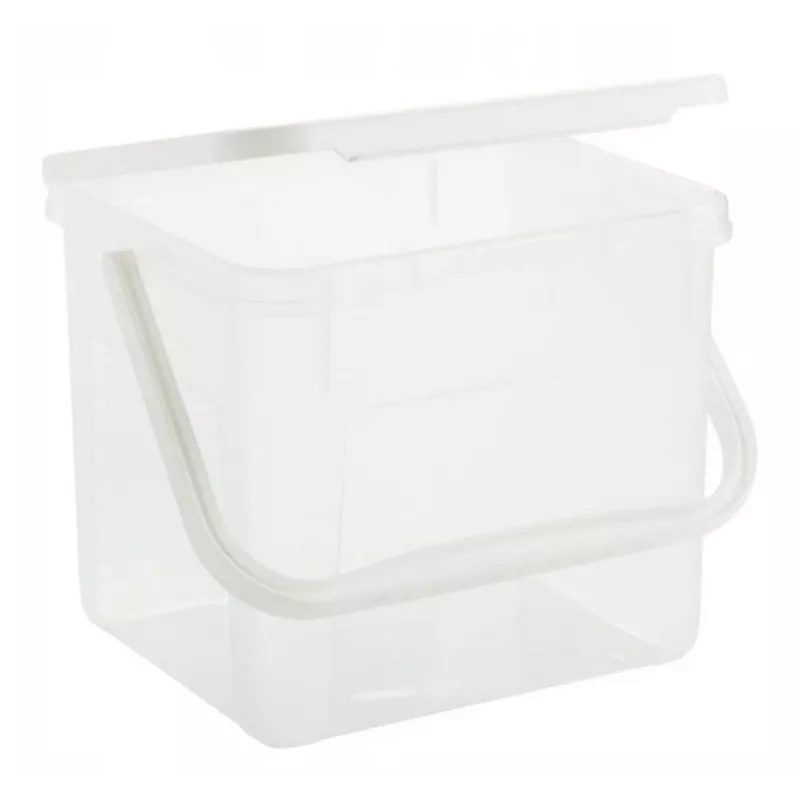 Puhastusvedelike konteiner Rotho Basic 4,5 L mudel 1770201100RP, läbipaistvast tehnopolümeerist koos kaane ja riputusauguga