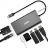 UNITEK uHUB O8+ Juhtmega USB 3.2 Gen 1 Type-C Hall 100W toiteedastusega