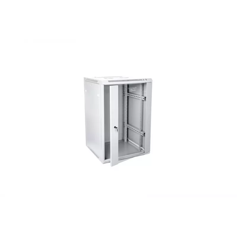 Digitus DN-W19 15U/600 riiulikapp Seinale paigaldatav riiul Helehall