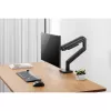 Monitorihoidik DIGITUS Single, klamber, kuni 49-tollisele (124,5 cm), 20 kg, VESA 75x75–100x100, kallutus -20° kuni 50°, kõrgus reguleeritav, must