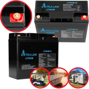 Extralink taaslaetav aku LiFePO4 24000 mAh 12,8 V