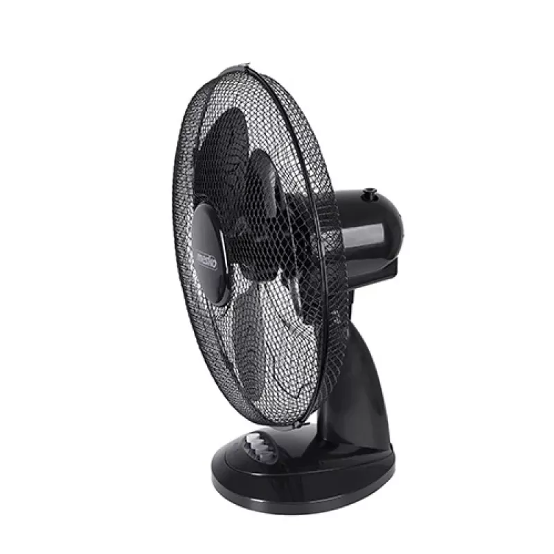 Mesko | Ventilaator | MS 7308 | Lauaventilaator | Must | Läbimõõt 23 cm | Kiiruste arv 2 | Ostsillatsioon | 30 W | Ei