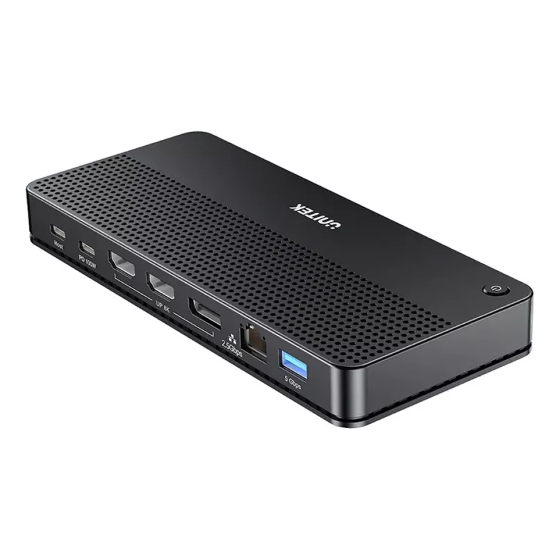 Dokkimisjaam UNITEK D1104A01 USB4 juhtmega 100W Power Delivery