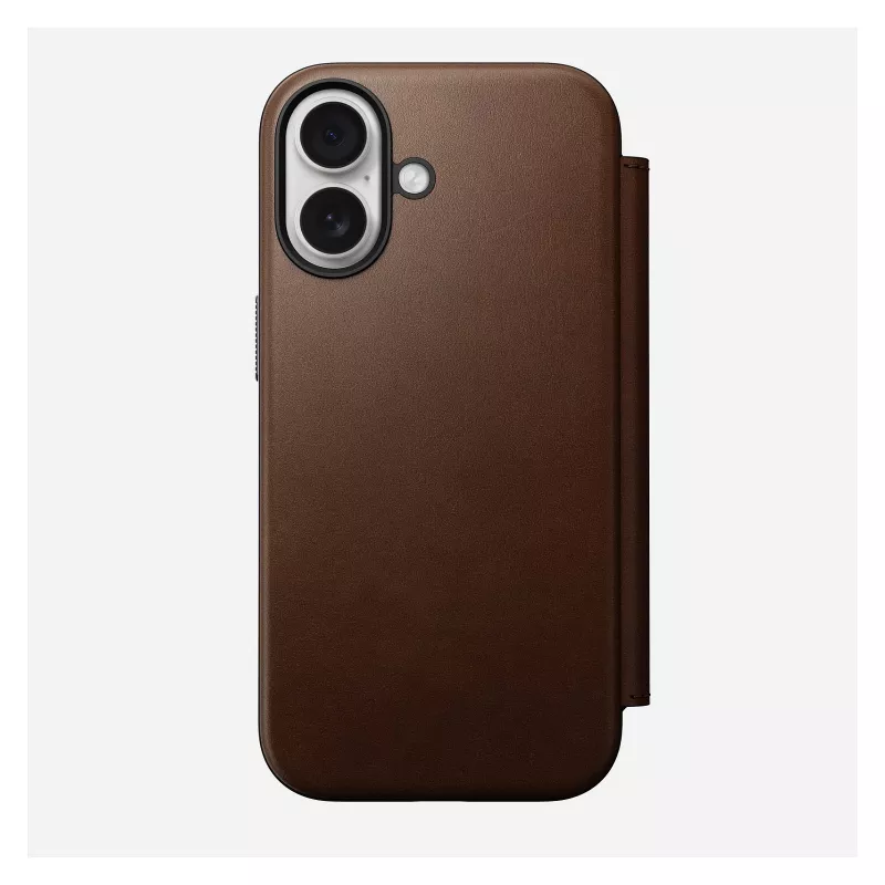 Folio telefonikott Nomad NM014209858 Apple iPhone 17 jaoks, 16 cm (6,3 tolli), pruun, 4 kaarditaskut