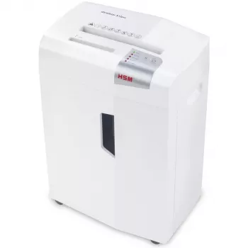Paberipurustaja HSM 1033121 osakesteks 2 x 15 mm, 23 cm töölaius, 26 L korv, valge