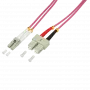 LogiLink - Patch-kaabel - LC Multi-Mode (M) SC multi-mode (M) - 15,0m - Fiiberoptika - 50/125 mikromeeter - OM4 - Halogeenivaba - kanarbikvioletne (FP4LS15)