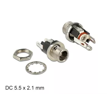 Juhtmeühendus DeLOCK 89910 DC must nikkel