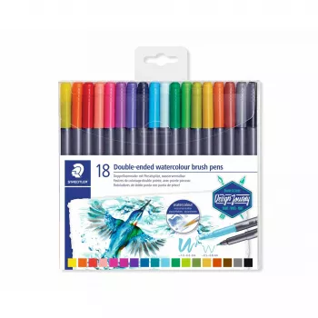 Viltpliiats Staedtler 3001 Peen/Eril julge Mitmevärviline 18 tk
