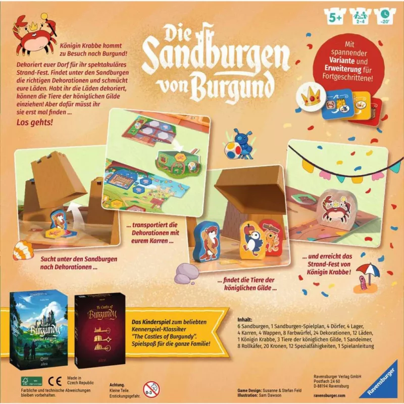 Ravensburger Die Sandburgen von Burgund, lauamäng