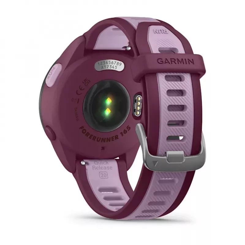 Nutikell GARMIN Forerunner 165 Music, 43 mm polümeerkorpus, 1,2-tolline AMOLED 390x390, GPS/GLONASS/Galileo, 5 ATM, 11-päevane aku