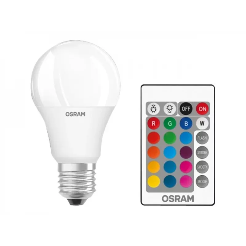 LED Star+ Classic A RGBW FR 60 dimmitav 9W/827 E27 pirn koos kaugjuhtimispuldiga | 9 W | RGBW